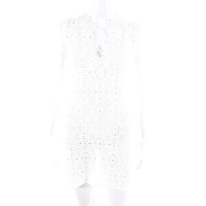 Flavia Padovan | Dresses | Flavia Padovan Womens Vneck Sleeveless Crochet Mini  Dress White Size S | Poshmark